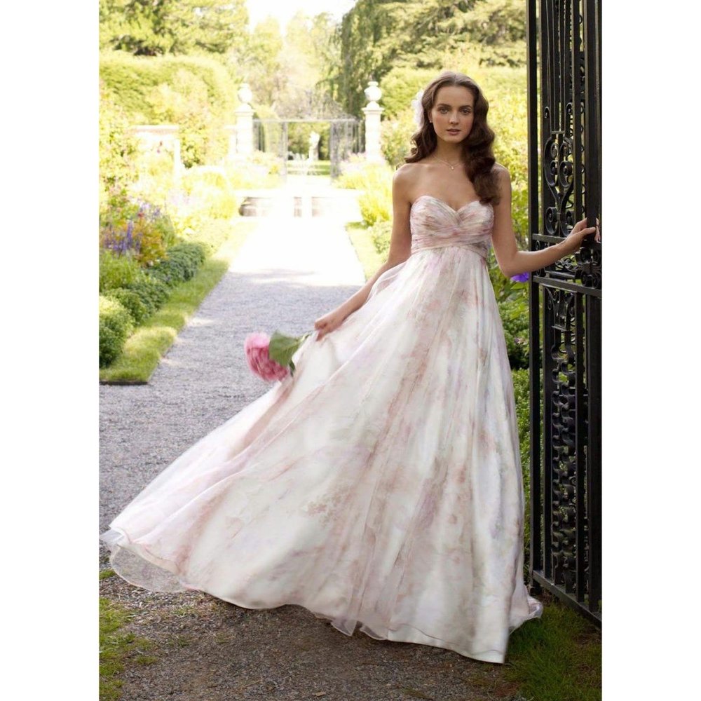 NWT David's Bridal Sweetheart Organza A-Line Gown